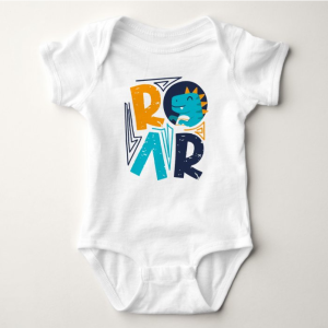 Бебешко Боди со Сладок Диносаурус