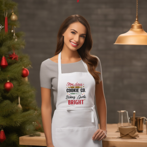 Новогодишна Престилка со Натпис: Cookie Co. Baking Spirits Bright