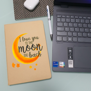 Тефтер со Натпис: I Love You To The Moon And Back