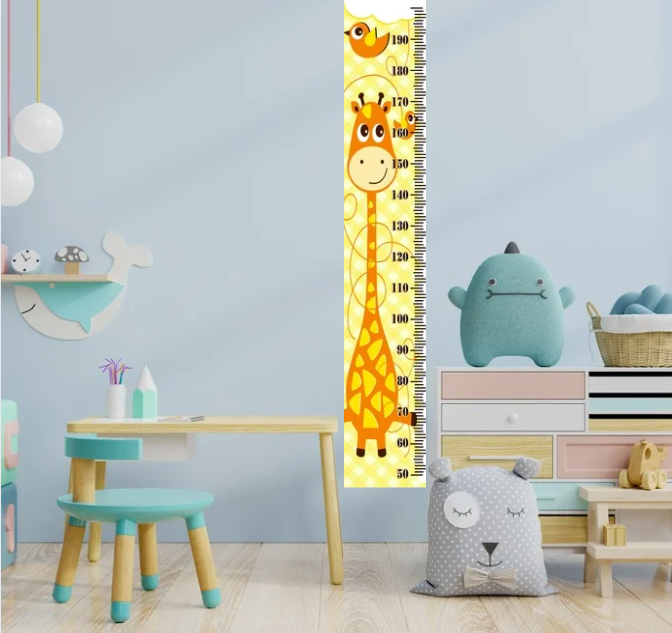 Детски Висиномер Метро со Насмеана Жирафа – Совршен Подарок и Декорација за Детска Соба - Image 2