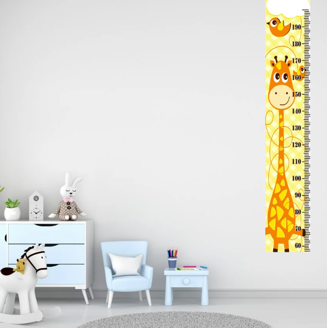 Детски Висиномер Метро со Насмеана Жирафа – Совршен Подарок и Декорација за Детска Соба - Image 3